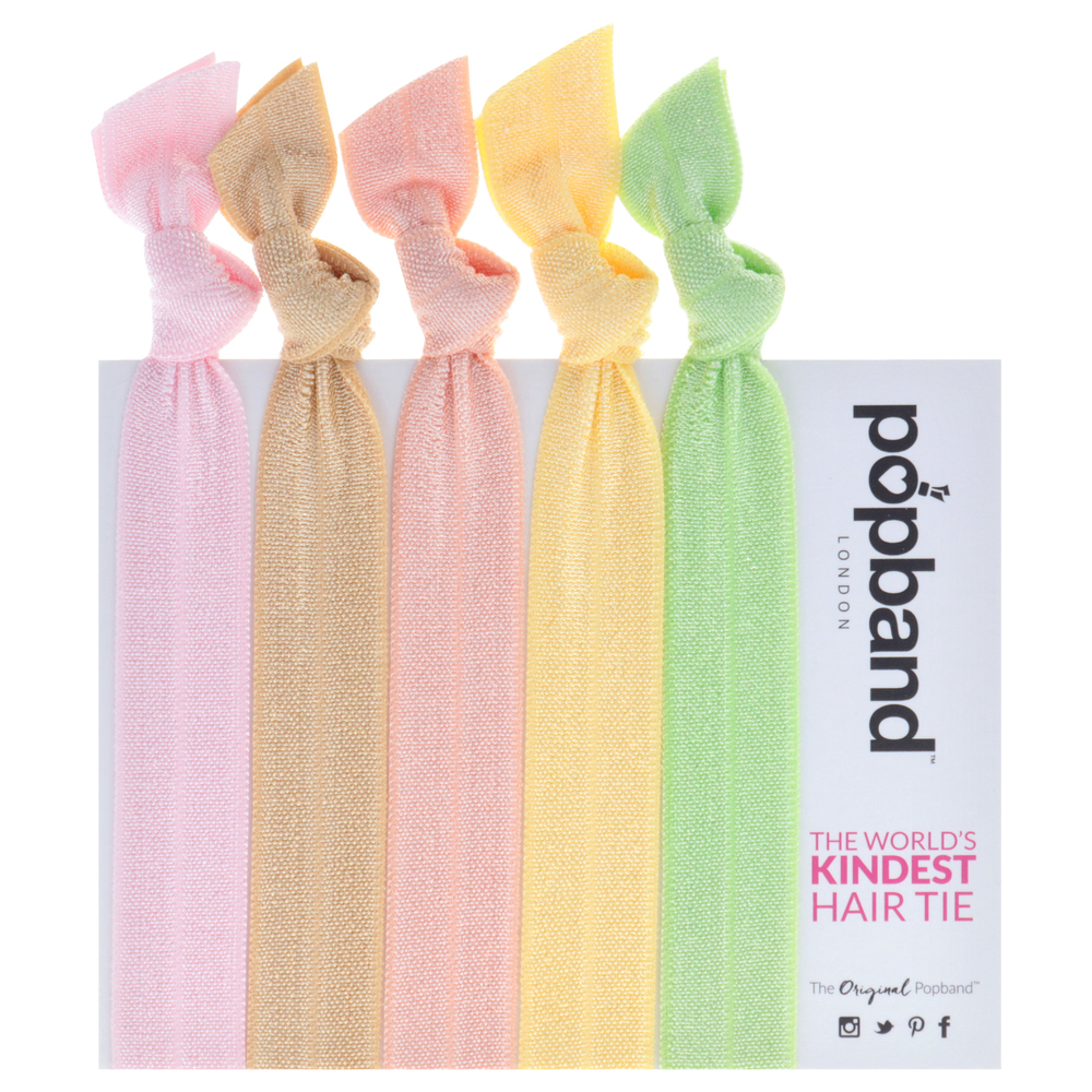 Hair Tie - Ocean Drive by Popband for Women - 5 Pc Hair Bands
